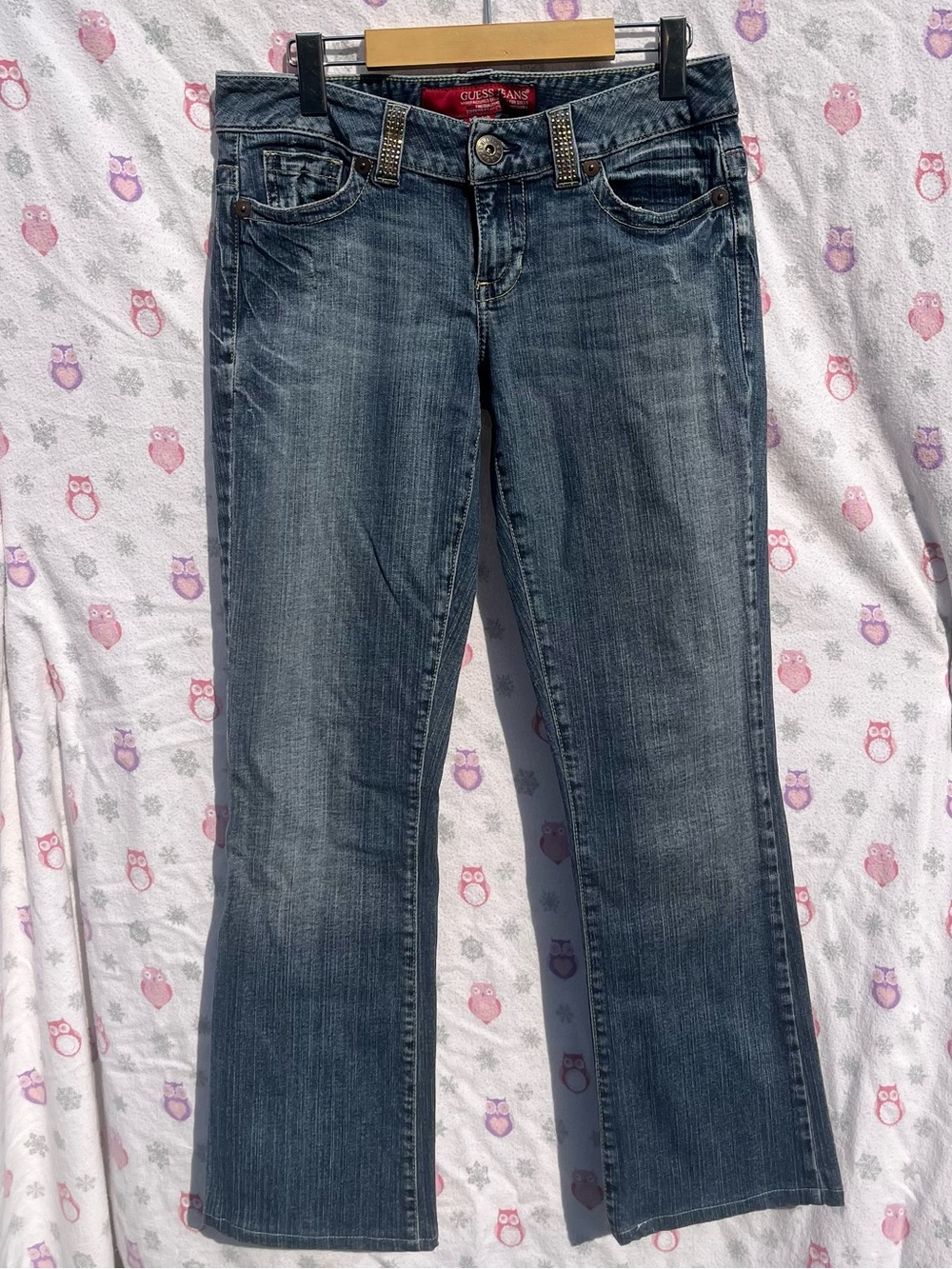 Vintage Guess Women's Bootcut Jeans in Medium Blue Wash
